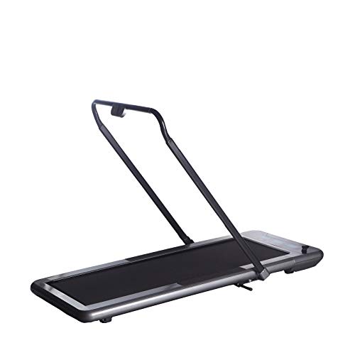 WalkSlim Cinta de Andar Plegable y motorizada 470 - Cinta de Andar para Oficina - Pantalla LED, Contador de calorías, Control Remoto, Plegable & Compacto (Negro)