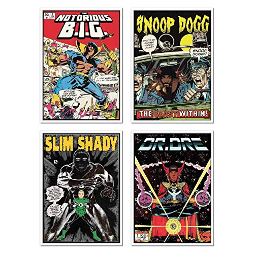 Wall Editions 4 Art-Posters 20 x 30 cm - Rappers Comics - David Redon Wall Editions 4 Art-Posters 20 x 30 cm - Rappers Comics - David Redon