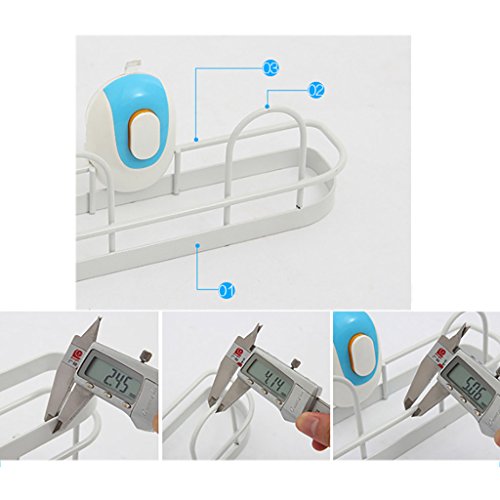 Wall-mounted shoe rack Botón elíptico Ventosas Marco Baño Baño Almacenamiento de Pared Estante de Zapatos Inicio Zapatero Estante de la Pared Estante para Zapatos