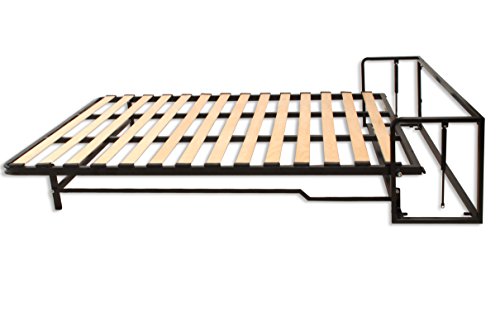 Wallbedking Cama De Matrimonio Abatible Vertical 150 x 200 cm (Cama Doble Estilo Murphy Bed, Cama Plegable, sofá Cama, Mueble Cama Oculta).