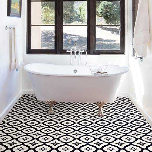 WallPops FP2480 Comet Peel & Stick - Azulejos de suelo (10 unidades), color negro WallPops FP2480 Comet Peel & Stick - Azulejos de suelo (10 unidades), color negro