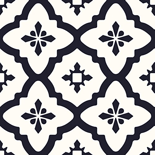 WallPops FP2480 Comet Peel & Stick - Azulejos de suelo (10 unidades), color negro WallPops FP2480 Comet Peel & Stick - Azulejos de suelo (10 unidades), color negro