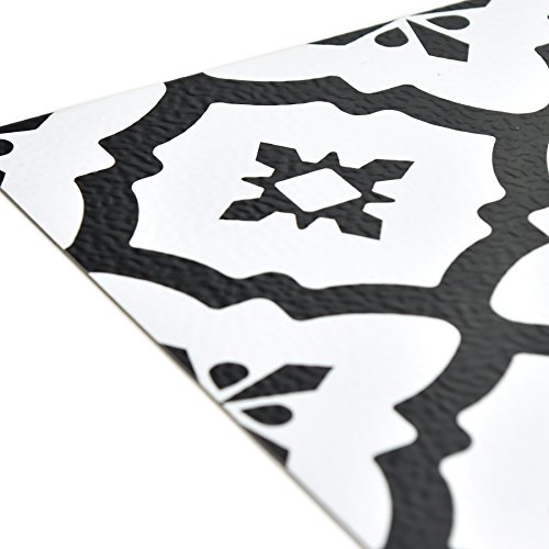 WallPops FP2480 Comet Peel & Stick - Azulejos de suelo (10 unidades), color negro WallPops FP2480 Comet Peel & Stick - Azulejos de suelo (10 unidades), color negro