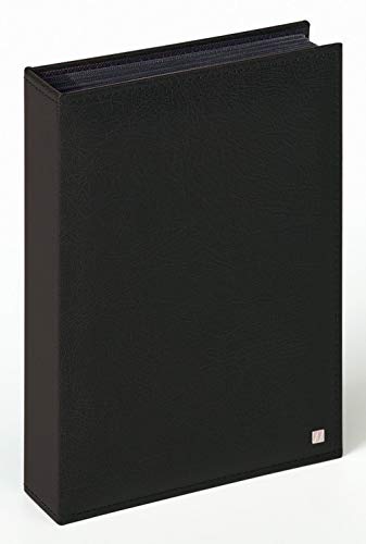 Walther Design ME-284-B álbum para enchufar Deluxe, para 200 Fotos 10 x 15 cm, Cuero Artificial, Negro