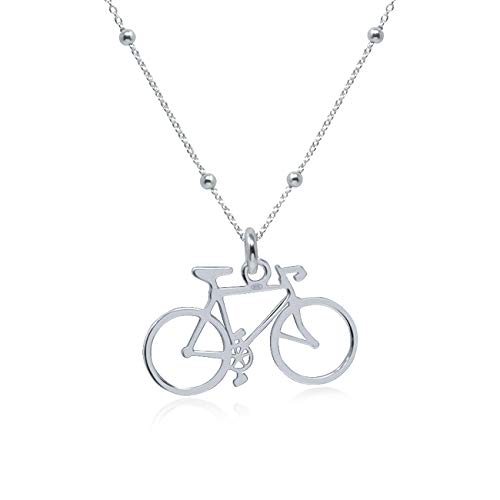 WANDA PLATA Collar con Colgante Bicicleta para Mujer en Plata de Ley 925, Gargantilla Choker Bici con Cadena 36 cm+5 cm ext, Joyería en Caja de Regalo WANDA PLATA Collar con Colgante Bicicleta para Mujer en Plata de Ley 925, Gargantilla Choker Bici con Cadena 36 cm+5 cm ext, Joyería en Caja de Regalo