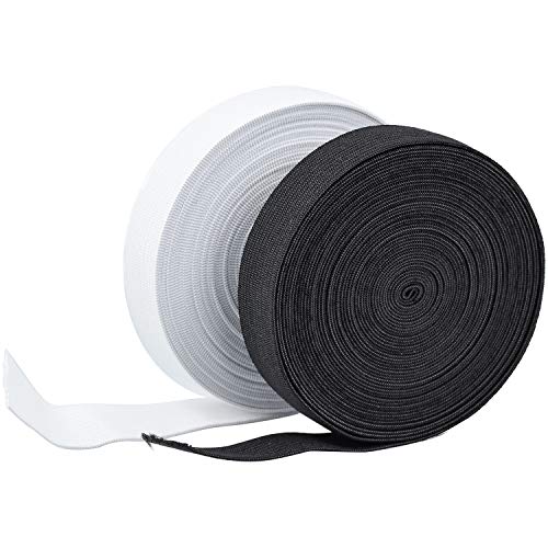 Wandefol 2pcs Banda Elástica Costura, Cinta de Goma de Costura, Correa Elástica para Coser, Cinta Elástica para Ropa Manualidad Coser Bricolaje 2 Rollos Blanco Negro 5M Extra Elasticidad Wandefol 2pcs Banda Elástica Costura, Cinta de Goma de Costura, Correa Elástica para Coser, Cinta Elástica para Ropa Manualidad Coser Bricolaje 2 Rollos Blanco Negro 5M Extra Elasticidad