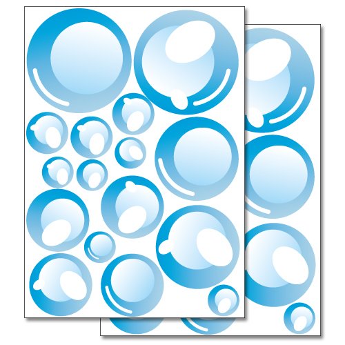 Wandkings Pegatinas para la pared - Pompas de jabón - Juego de adhesivos de 32 unidades en 2 hojas DIN A4 Wandkings Pegatinas para la pared - Pompas de jabón - Juego de adhesivos de 32 unidades en 2 hojas DIN A4