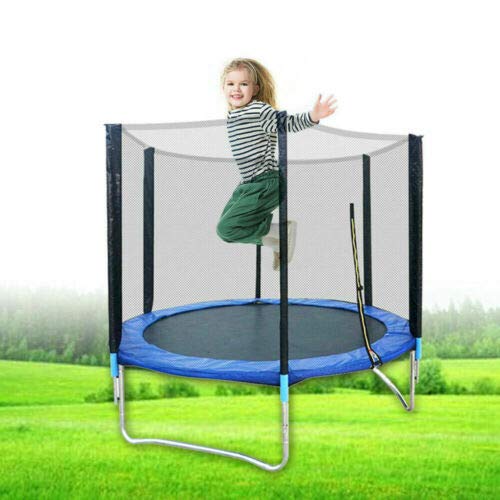 Wangkangyi 6ft Cama Elastica Niños,Cama Elastica Exterior con Red Protectora,Camas Elasticas para Niños Exterior,Trampolin Infantil 1,8 Metros de Diámetro,Aguanta 300 kg