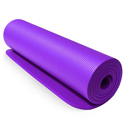 WANGRUIMEI Yoga Mat Grueso Grande Colchoneta de Ejercicio Antideslizante con Correa de Transporte para Pilates 181cm * 63cm * 1cm (Rosado)