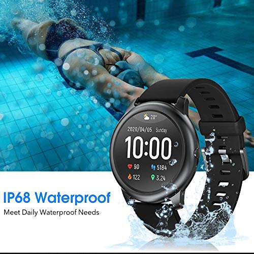 WARMTUYO Smartwatch,Reloj Inteligente con Pulsómetro,Cronómetros,Calorías,Monitor de Sueño,Podómetro Pulsera Actividad Inteligente Impermeable IP68 Smartwatch Hombre Reloj Deportivo