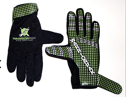 warriorpak OCR Elite II guantes de dedo completo, Negro, verde, blanco