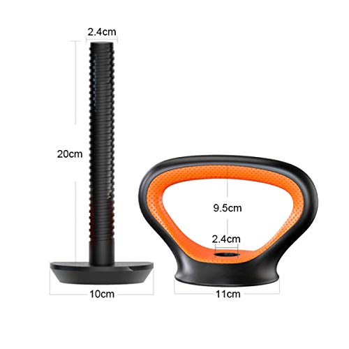 Wasafire Mango de Pesa Rusa Mancuernas Ajustables Pesa Barra Musculacion Fitness para Fisioterapia,Estiramientos,Gimnasio en Casa (Black) Wasafire Mango de Pesa Rusa Mancuernas Ajustables Pesa Barra Musculacion Fitness para Fisioterapia,Estiramientos,Gimnasio en Casa (Black)