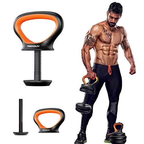 Wasafire Mango de Pesa Rusa Mancuernas Ajustables Pesa Barra Musculacion Fitness para Fisioterapia,Estiramientos,Gimnasio en Casa (Black)