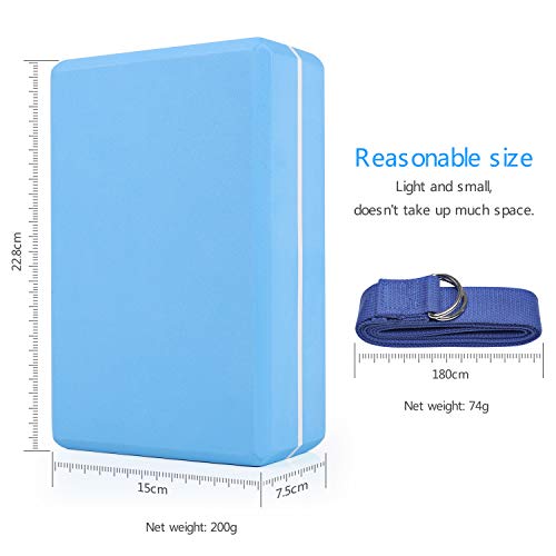 WayEee Bloques de Yoga 2 Unidades Yoga Block de Espuma EVA de Alta Densidad Ladrillo Yoga para Mejorar la Fuerza y Ayudar en el Equilibrio y la Flexibilidad Yoga Pilates Amantes (Azul) WayEee Bloques de Yoga 2 Unidades Yoga Block de Espuma EVA de Alta Densidad Ladrillo Yoga para Mejorar la Fuerza y Ayudar en el Equilibrio y la Flexibilidad Yoga Pilates Amantes (Azul)