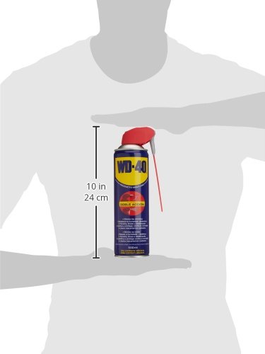 WD-40 340343 Lubricante multiusos, doble acción (500 ml), Color Unico, 500ml