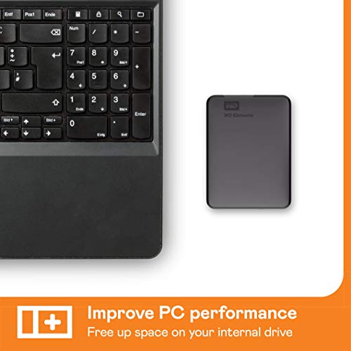 WD Elements - Disco duro externo portátil de 2 TB con USB 3.0, color negro