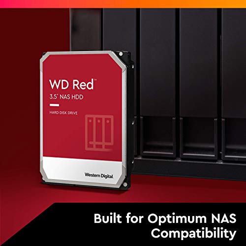 WD Red 4TB Disco duro interno NAS 3.5" - 5400 RPM, SATA 6 Gb/s, SMR, 256MB Cache – WD40EFAX