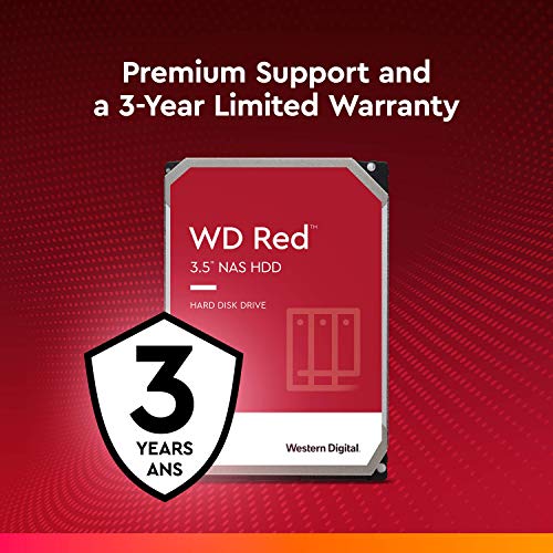 WD Red 4TB Disco duro interno NAS 3.5" - 5400 RPM, SATA 6 Gb/s, SMR, 256MB Cache – WD40EFAX WD Red 4TB Disco duro interno NAS 3.5" - 5400 RPM, SATA 6 Gb/s, SMR, 256MB Cache – WD40EFAX