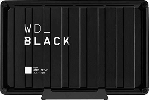 WD_BLACK D10 Game Drive de 8 TB - 7200RPM con refrigeración activa para guardar tu enorme colección de juegos PC o consola