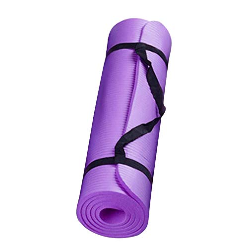 WDNMD 15 mm de Espesor Alfombra y sostenible Yoga Yoga Mats tracción de los neumáticos Deportes Estera de Gimnasio de Entrenamiento con Pesas para Bajar de Equipos de Gimnasia,VS