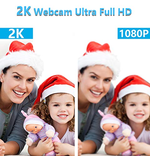 Webcam con Micrófono y Anillo de Luz, NIYPS 2K HD Camara Web con Cover y Tripode para PC/Mac/Ordenador Portatil/Sobremesa, Web CAM para Youtube, Skype, Zoom, Xbox One, PS4 y Videoconferencia Webcam con Micrófono y Anillo de Luz, NIYPS 2K HD Camara Web con Cover y Tripode para PC/Mac/Ordenador Portatil/Sobremesa, Web CAM para Youtube, Skype, Zoom, Xbox One, PS4 y Videoconferencia