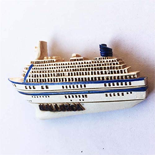 Weekinglo Souvenir Nevera Imán Barco Mallorca España 3D Resina Artesanía Hecha A Mano Turista Viaje Ciudad Recuerdo Colección Carta Refrigerador Etiqueta