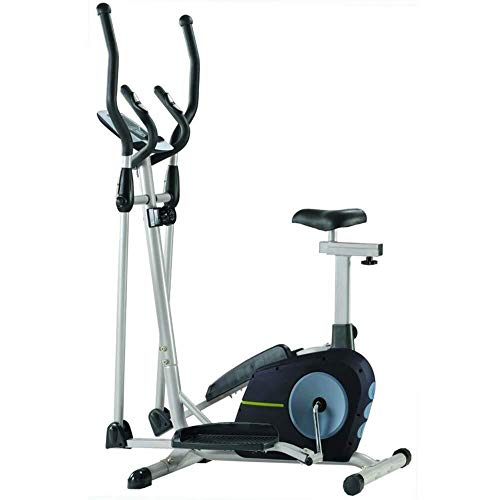 WEI-LUONG Plegable Entrenamiento Bicicleta elíptica máquina elíptica Cardio Fitness máquina de Entrenamiento de Control Elíptica con el Monitor LCD magnética 105x61x158cm sesión de Cardio Plegable