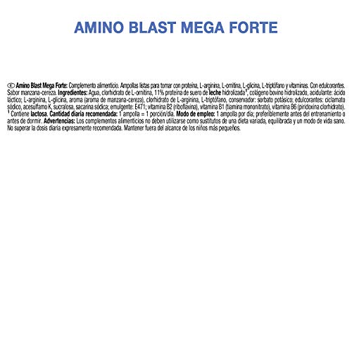 Weider Amino Blast Mega Forte 20 Ampollas de 25ml - 500 ml (20X25) Aminoacidos esenciales bebibles.