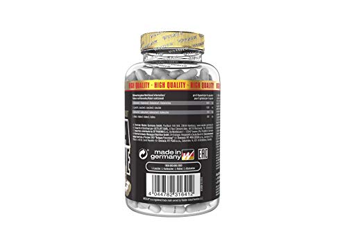 Weider BCAA+L-Glutamine 180 Cáps. 1800 mg de L-Glutamina, 3600 mg BCAAs (aminoácidos ramificados) por toma.