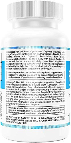 Weider Fish Oil, capsulas de aceite de pescado, Omega 3. 90 capsulas. EPA y DHA. Enriquecido con Vitamina E Weider Fish Oil, capsulas de aceite de pescado, Omega 3. 90 capsulas. EPA y DHA. Enriquecido con Vitamina E
