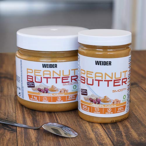 Weider Mantequilla De Cacahuete natural sin azĂșcares añadidos y aceite de palma, 400g Weider Mantequilla De Cacahuete natural sin azĂșcares añadidos y aceite de palma, 400g