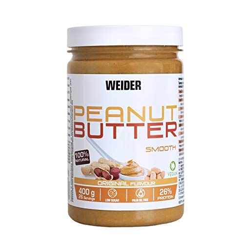 Weider Mantequilla De Cacahuete natural sin azĂșcares añadidos y aceite de palma, 400g Weider Mantequilla De Cacahuete natural sin azĂșcares añadidos y aceite de palma, 400g
