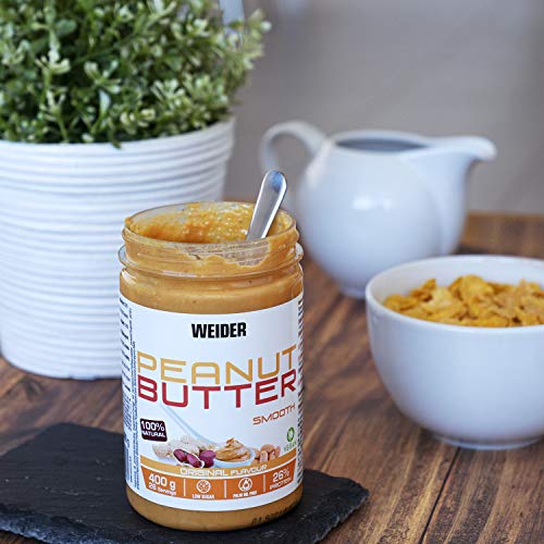Weider Mantequilla De Cacahuete natural sin azĂșcares añadidos y aceite de palma, 400g Weider Mantequilla De Cacahuete natural sin azĂșcares añadidos y aceite de palma, 400g