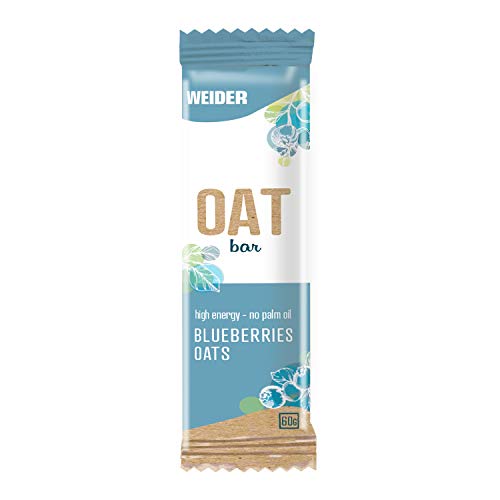 Weider Nutrition OAT BAR, Barrita de Avena sin Aceite de Palma, Sabor Arándanoo, 20 x 60 g Weider Nutrition OAT BAR, Barrita de Avena sin Aceite de Palma, Sabor Arándanoo, 20 x 60 g
