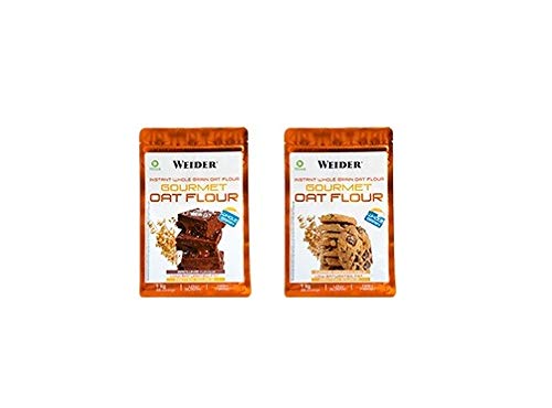 Weider Oat Gourmet. Harina de Avena Integral. Fuente de proteína con bajo contenido en azúcares. Sabor Brownie (1 kg)