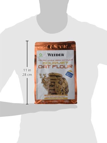 Weider Oat Gourmet. Harina de Avena Integral. Fuente de proteína con bajo contenido en azúcares. Sabor Cookie (1 kg)