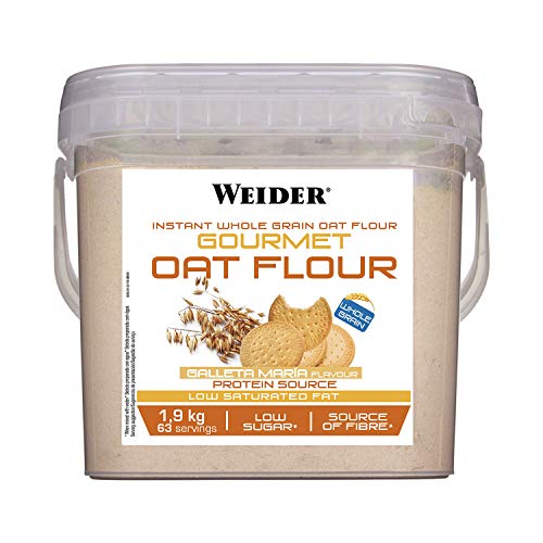 Weider Oat Gourmet. Harina de Avena Integral. Fuente de proteína con bajo contenido en azúcares. Sabor Galleta María (1,9 kg) Weider Oat Gourmet. Harina de Avena Integral. Fuente de proteína con bajo contenido en azúcares. Sabor Galleta María (1,9 kg)