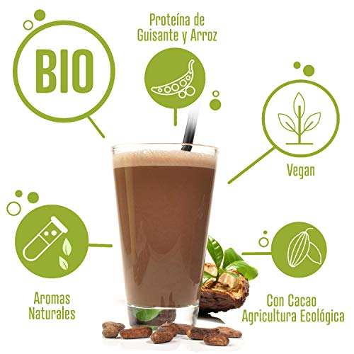 Weider Plant Organic Protein Chocolate 350 gr, Bio, sin edulcorantes artificiales, 100% natural, No GMO