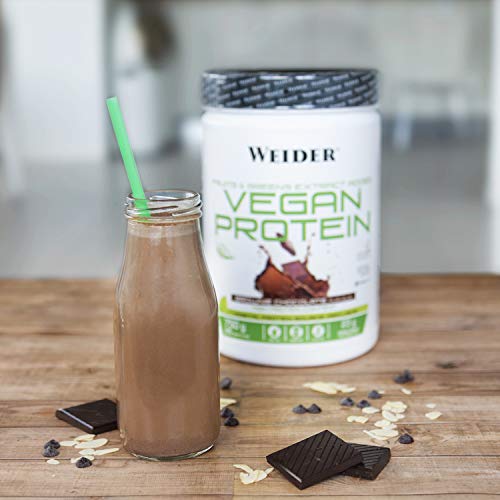 Weider Protein Caja vegan: 1 protein de chocolate de 750 g + 1 nut protein crunchy + shaker de regalo Weider Protein Caja vegan: 1 protein de chocolate de 750 g + 1 nut protein crunchy + shaker de regalo