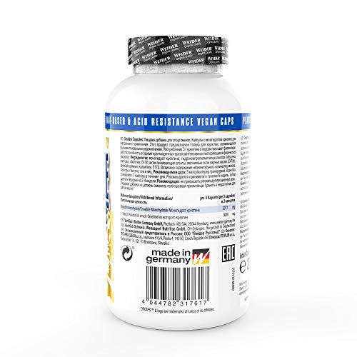 Weider Pure Creatine - 200 Capsulas Weider Pure Creatine - 200 Capsulas