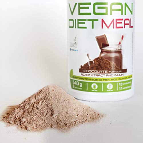 Weider Vegan Diet Meal Choco 540 Gr. Sutituto de comida 100% vegano.Sin gluten. Ideal para dieta