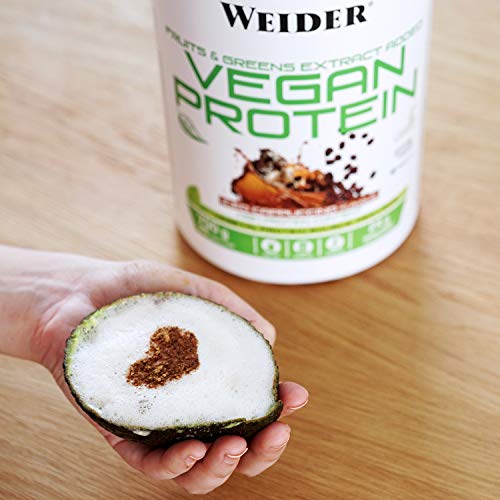 Weider Vegan Protein, Sabor Cappuccino, Proteína 100% vegetal de guisante (PISANE) y arroz, Sin gluten, Sin lactosa, Sin aceite de palma (750 g) Weider Vegan Protein, Sabor Cappuccino, Proteína 100% vegetal de guisante (PISANE) y arroz, Sin gluten, Sin lactosa, Sin aceite de palma (750 g)
