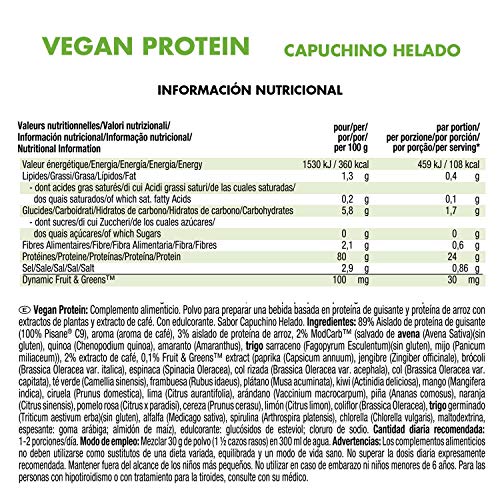 Weider Vegan Protein, Sabor Cappuccino, Proteína 100% vegetal de guisante (PISANE) y arroz, Sin gluten, Sin lactosa, Sin aceite de palma (750 g) Weider Vegan Protein, Sabor Cappuccino, Proteína 100% vegetal de guisante (PISANE) y arroz, Sin gluten, Sin lactosa, Sin aceite de palma (750 g)