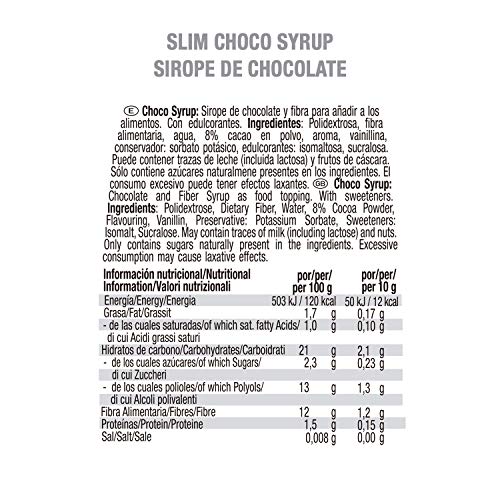 Weider Victory Syrups Slim Choco. Sirope de Chocolate. Cero Grasas y Cero Azúcares. Apto para veganos. 350 gr