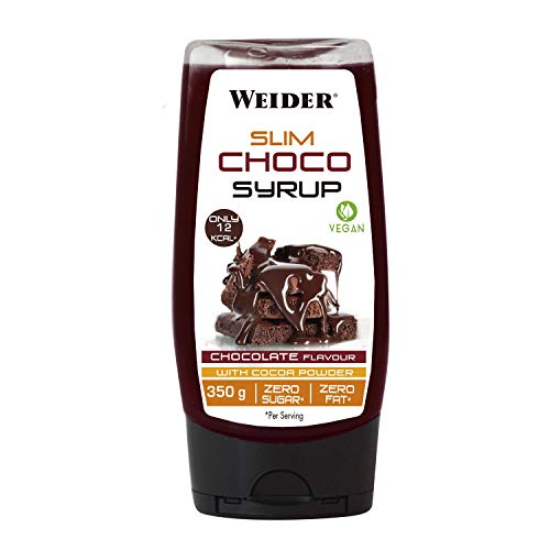 Weider Victory Syrups Slim Choco. Sirope de Chocolate. Cero Grasas y Cero Azúcares. Apto para veganos. 350 gr