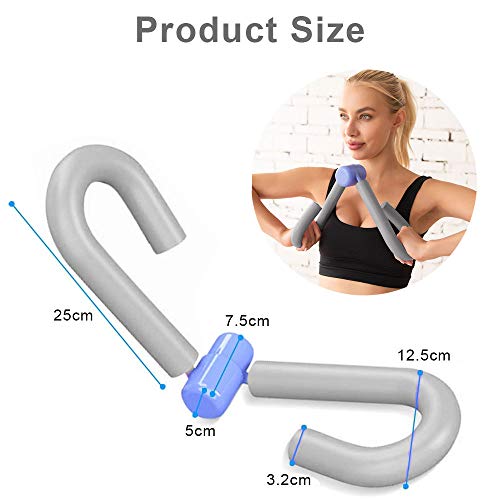 WELLXUNK® Entrenador de Muslos, Entrenador de Muslos Multifuncional, Thigh Master, Equipo de Deporte en Hogar, Gimnasio Yoga Adelgazamiento Entrenamiento para Brazo, Hombro, Trasero, Muslo (Gris) WELLXUNK® Entrenador de Muslos, Entrenador de Muslos Multifuncional, Thigh Master, Equipo de Deporte en Hogar, Gimnasio Yoga Adelgazamiento Entrenamiento para Brazo, Hombro, Trasero, Muslo (Gris)