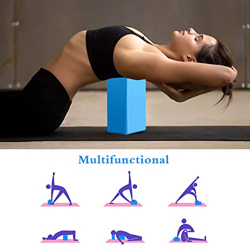 WELLXUNK® Ladrillo Yoga 2 pcs Bloques de Yoga Bloque de Espuma EVA de Alta Densidad para Hacer Ejercicios en Casa-Set de Yoga para Mejorar Fuerza y Flexibilidad Yoga/Pilates Amantes WELLXUNK® Ladrillo Yoga 2 pcs Bloques de Yoga Bloque de Espuma EVA de Alta Densidad para Hacer Ejercicios en Casa-Set de Yoga para Mejorar Fuerza y Flexibilidad Yoga/Pilates Amantes