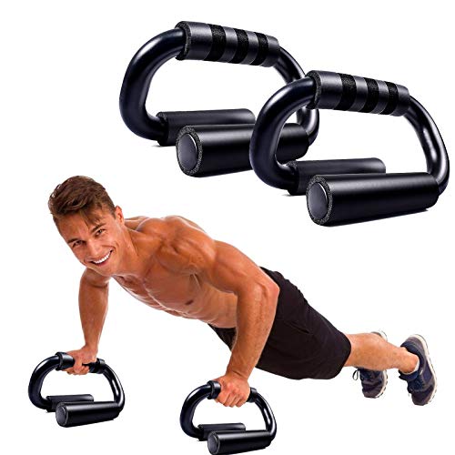 WELLXUNK Soporte para Flexiones, 1 Par de Push Up Bars,Gimnasio en Casa,Flexiones con Empuñaduras con Empuñadura de Espuma para Ejercicios Gimnasio Entrenamiento Deporte para Hombres y Mujeres