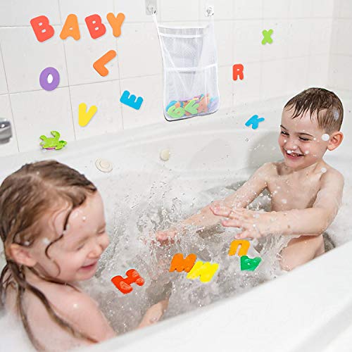 Wemk Números y Letras de Baño, 36 Piezas de Espuma (A-Z, 0-9), con Bolsa de Almacenamiento y 2 Ganchos Adhesivos, para Aprender y Divertirse - Cifras y Letras Educativas para Niños Mayores de 3 Años Wemk Números y Letras de Baño, 36 Piezas de Espuma (A-Z, 0-9), con Bolsa de Almacenamiento y 2 Ganchos Adhesivos, para Aprender y Divertirse - Cifras y Letras Educativas para Niños Mayores de 3 Años