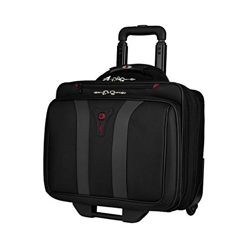 Wenger 600659 GRANADA 17" Estuche para portátil con ruedas, Compartimento acolchado para el portátil con compartimento nocturno en Negro {24 Litros} Wenger 600659 GRANADA 17" Estuche para portátil con ruedas, Compartimento acolchado para el portátil con compartimento nocturno en Negro {24 Litros}